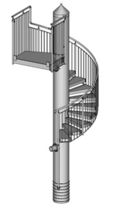 02-2019 Spindeltreppe
Tränenblechstufen