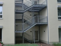 Treppenturm - gerade Fluchttreppe
